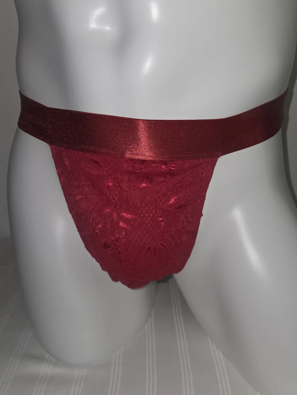 Cosabella Mystic Red Lace Men's Brief Jockstrap